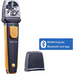 Description générale Ce anémomètre à hélice compact testo 410i est conçu pour mesurer la vitesse de l'air, le débit volumétri ...