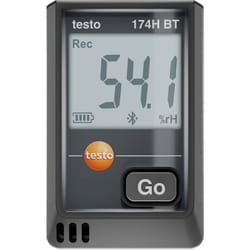 Testo - 0572 1743 02 174 h bt Enregistreur de données de température, Enregistreur de données d'humidité du sol -20 à 70