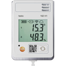 Testo - 0572 1624 162 H1 Enregistreur de données multifonction Valeur de mesure température, humidité de l'air -30 à 50 °c 0 à 100 % hr support mu