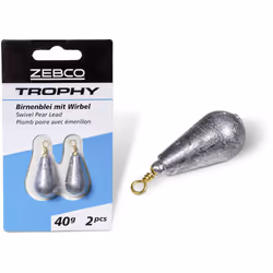 Plomb - ZEBCO - Trophy - 40 g - Émerillon de haute qualité - Pêche adulte mixte