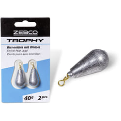 Plomb - ZEBCO - Trophy - 40 g - Émerillon de haute qualité - Pêche adulte mixte