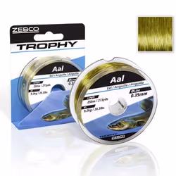 Ligne de pêche monofilament - Zebco - Trophy Aal - Couleur Camouflage-Clair - 035 mm - 92 kg