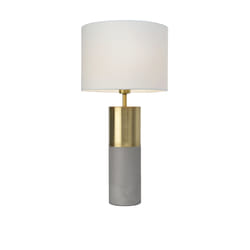 Villeroy & Boch Turin lampe de table E27 Or, Gris