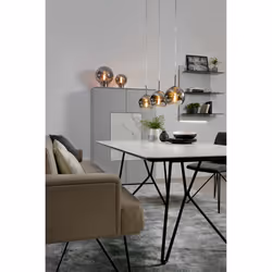 Villeroy & Boch Tokio lampe de table E27 Noir, Or, Translucide