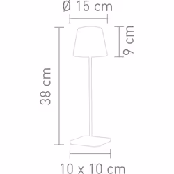 Sompex Troll 2.0 Éclairage de table extérieur LED Orange F