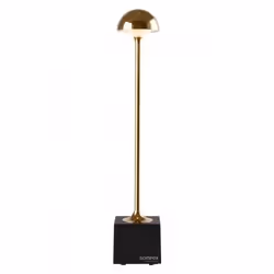 Sompex FLORA, Éclairage de table extérieur, Or, Aluminium, IP54, Jardin, Patio, III