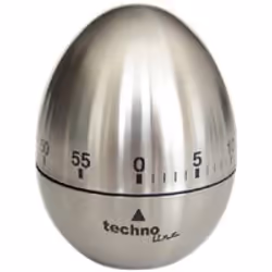 Technoline KZW II, Minuteur mécanique de cuisine, Argent, 60 min, 6,1 cm, 75 mm, 1 pièce(s)