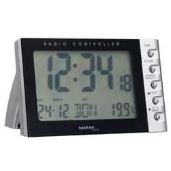 Technoline WT 188 réveille-matin Réveil numérique Noir, Argent