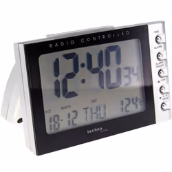 Technoline WT 188 réveille-matin Réveil numérique Noir, Argent