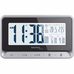 Technoline WT290 réveille-matin Réveil numérique Noir, Argent