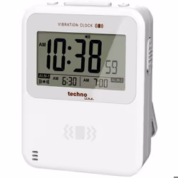 Techno Line WT 350 à quartz Réveil blanc Heures de réveil 2 alarme vibrante