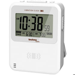Techno Line WT 350 à quartz Réveil blanc Heures de réveil 2 alarme vibrante