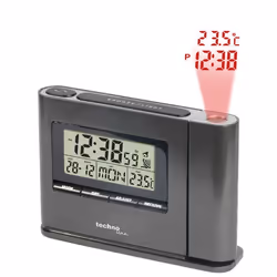 Technoline WT 519, Réveil numérique, Noir, Temperature, Temps, AA R06 1.5 V, 129 mm, 92 mm