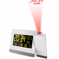 Technoline WT 549, Blanc, Thermomètre d'intérieur, Thermomètre d'extérieur, thermomètre, F, °C, 50 m, AC/Batterie