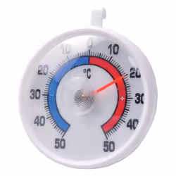 Technoline WA 1025, Thermomètre mécanique, Intérieur & extérieur, Analogique, Blanc, Mur, Rond