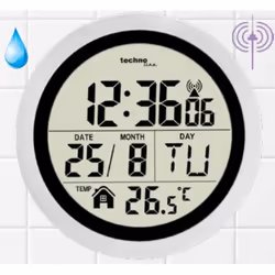 Technoline WT 3005, Mur, Digital clock, Cercle, Noir, Blanc, Adultes, AAA Mignon LR03