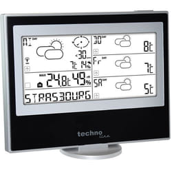 Technoline WM 5200 station météo numérique Noir, Argent