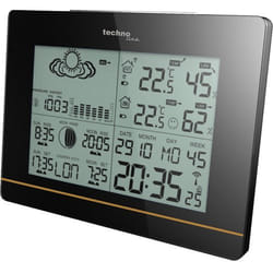 Technoline WS 6750 réveille-matin Réveil numérique Noir