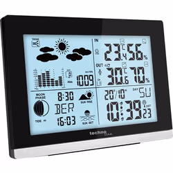 Technoline WS 6762 station météo numérique Noir Batterie