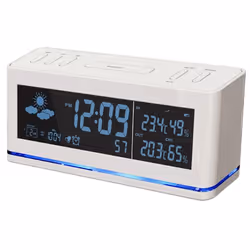 Technoline WS 6850, Blanc, Baromètre d'intérieur, Hygromètre d'intérieur, Thermomètre d'intérieur, Hygromètre..., LED, Batter ...