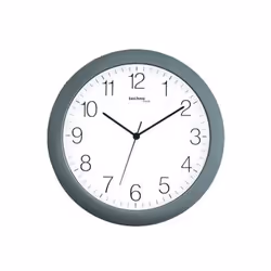 Technoline WT 7000, Mur, Horloge à quartz, Cercle, Argent, 28,5 cm