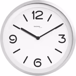 Technoline WT 7400, Mur, Quartz clock, Rond, Blanc, Plastique, Batterie
