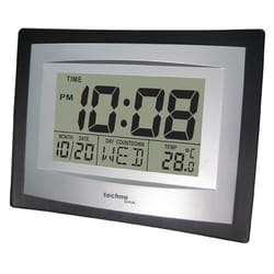 Technoline WS 8004 réveille-matin Réveil numérique Noir, Gris