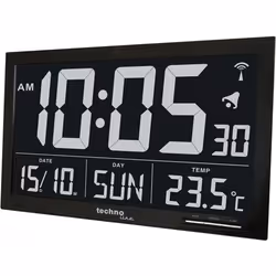 Technoline WS8007, Réveil numérique, Noir, LCD, AA, 368 mm, 228 mm