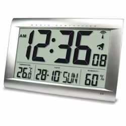 Technoline WS 8009, Réveil numérique, Argent, C Baby, 1,5 V, 410 mm, 270 mm