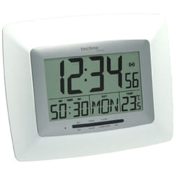 Technoline WS 8100 réveille-matin Réveil numérique Argent, Blanc