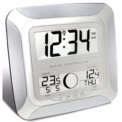 Technoline WS 8118, Mur, Digital clock, Carré, Argent, AA, 1,5 V