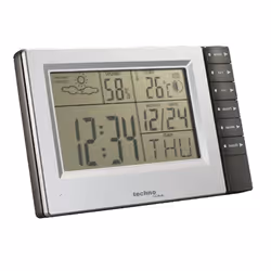 Technoline WS 9121, Aluminium, Noir, Hygromètre d'intérieur, Thermomètre d'intérieur, hygromètre, thermomètre, hygromètre, th ...