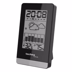 Technoline WS 9125, Noir, Argent, Hygromètre d'intérieur, Thermomètre d'intérieur, hygromètre, thermomètre, hygromètre, therm ...