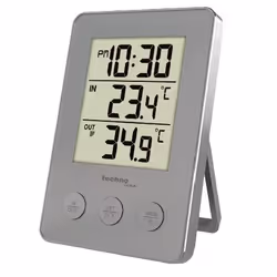 Technoline WS 9175, Argent, Thermomètre d'intérieur, Thermomètre d'extérieur, thermomètre, F, °C, 30 m, 433 MHz