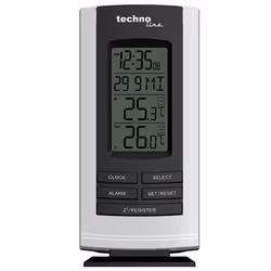 Technoline WS 9180, Noir, Blanc, Thermomètre d'intérieur, Thermomètre d'extérieur, thermomètre, thermomètre, Plastique, °C