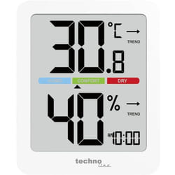 Techno Line Thermo-hygromètre blanc WS9456
