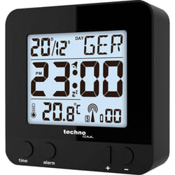 Technoline - Techno Line WT235 sw radiopiloté(e) Réveil noir Heures de réveil 1