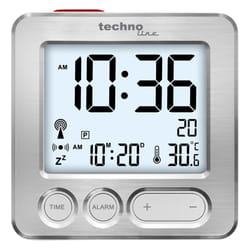 Technoline WT 265 réveille-matin Réveil numérique Argent