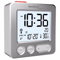 Technoline WT 265 réveille-matin Réveil numérique Argent