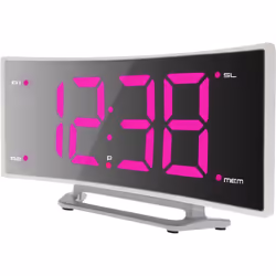 Technoline 17.18.0231, Réveil à quartz, Rectangle, Rose, unisexe, 1 pièce(s), Chambre à coucher