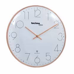 Technoline WT 8235, Mur, Quartz clock, Cercle, Or rose, Métal, Classique