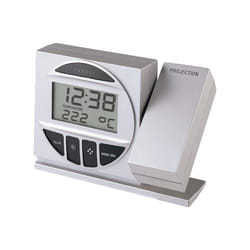 Technoline Radio Controlled Alarm Clock with Projection Argent