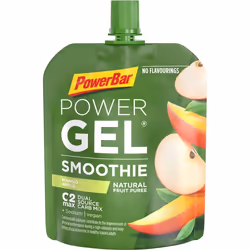 PowerBar PowerGel Smoothies, Boisson énergisante, Prêt à boire, Liquide, Tube, Apple, Mango, 90 ml