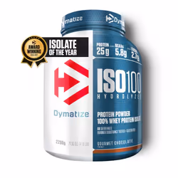Dymatize ISO 100, Poudre, Protéine de lactosérum hydrolysé, Isolation de la protéine de lactosérum, Chocolat, L-Alanine, L-Ar ...