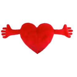 Coussin - Coeur Main - Rouge - 70 cm - Intérieur - Mixte