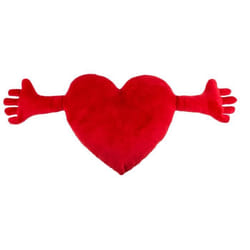 Coussin - Coeur Main - Rouge - 70 cm - Intérieur - Mixte