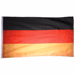 Drapeau Allemagne 100% polyester Effet vieilli Dim : 90 x 150 cm