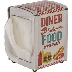 Distributeur de serviettes - Diner - Métal - Multicolore - 14 x 10.5 x 9.5 cm