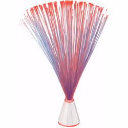 Lampe 70'S Fibre en plastique 21 cm Pvc Piles Incluses Dimensions : Hauteur 21 cm diamètre de la base 4 cm