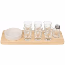 Set à Tequila sur planchette bois Verre, métal, céramique et bois Ce coffret comprend : une planche en bois un ramequin en cé ...